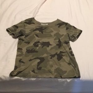 Girls flattering camo tee shirt